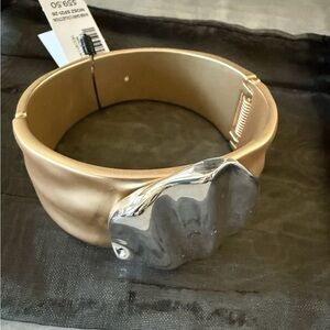 CHICO’S Wabi Sabi Collection Cuff Bracelet Mixed Metals